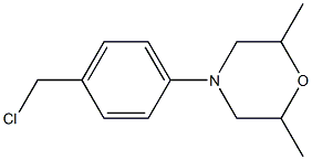 4-[4-(chloromethyl)phenyl]-2,6-dimethylmorpholine 结构式