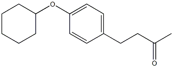 4-[4-(cyclohexyloxy)phenyl]butan-2-one,,结构式