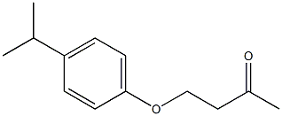 4-[4-(propan-2-yl)phenoxy]butan-2-one Structure