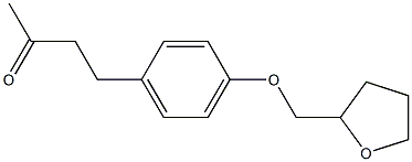 4-[4-(tetrahydrofuran-2-ylmethoxy)phenyl]butan-2-one 化学構造式