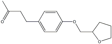 4-[4-(tetrahydrofuran-2-ylmethoxy)phenyl]butan-2-one Struktur