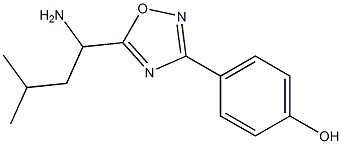  4-[5-(1-amino-3-methylbutyl)-1,2,4-oxadiazol-3-yl]phenol