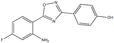  4-[5-(2-amino-4-fluorophenyl)-1,2,4-oxadiazol-3-yl]phenol