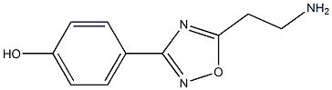 4-[5-(2-aminoethyl)-1,2,4-oxadiazol-3-yl]phenol,,结构式