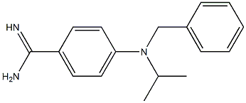 4-[benzyl(propan-2-yl)amino]benzene-1-carboximidamide Structure