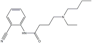 4-[butyl(ethyl)amino]-N-(2-cyanophenyl)butanamide Struktur