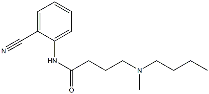 4-[butyl(methyl)amino]-N-(2-cyanophenyl)butanamide Structure