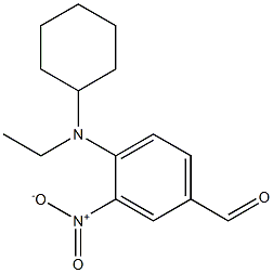 4-[cyclohexyl(ethyl)amino]-3-nitrobenzaldehyde,,结构式