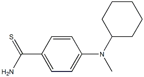 4-[cyclohexyl(methyl)amino]benzene-1-carbothioamide Struktur