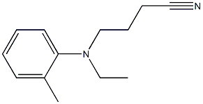 4-[ethyl(2-methylphenyl)amino]butanenitrile,,结构式
