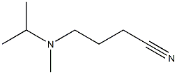 4-[isopropyl(methyl)amino]butanenitrile,,结构式