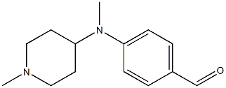 4-[methyl(1-methylpiperidin-4-yl)amino]benzaldehyde Structure