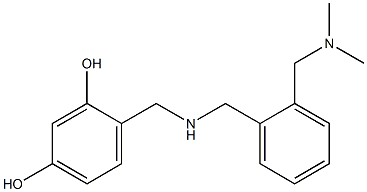 4-{[({2-[(dimethylamino)methyl]phenyl}methyl)amino]methyl}benzene-1,3-diol|