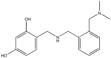  4-{[({2-[(dimethylamino)methyl]phenyl}methyl)amino]methyl}benzene-1,3-diol