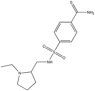 4-{[(1-ethylpyrrolidin-2-yl)methyl]sulfamoyl}benzene-1-carbothioamide 结构式