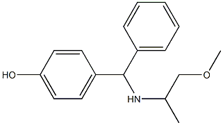 4-{[(1-methoxypropan-2-yl)amino](phenyl)methyl}phenol Structure