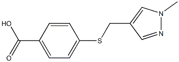 4-{[(1-methyl-1H-pyrazol-4-yl)methyl]sulfanyl}benzoic acid
