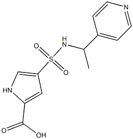 4-{[(1-pyridin-4-ylethyl)amino]sulfonyl}-1H-pyrrole-2-carboxylic acid|