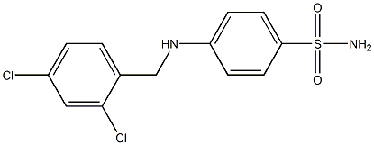 4-{[(2,4-dichlorophenyl)methyl]amino}benzene-1-sulfonamide 结构式
