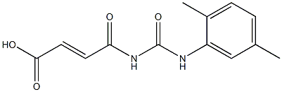 4-{[(2,5-dimethylphenyl)carbamoyl]amino}-4-oxobut-2-enoic acid 结构式