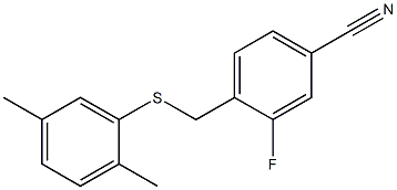 4-{[(2,5-dimethylphenyl)sulfanyl]methyl}-3-fluorobenzonitrile