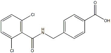 4-{[(2,6-dichlorophenyl)formamido]methyl}benzoic acid Structure