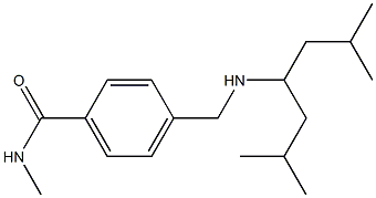 4-{[(2,6-dimethylheptan-4-yl)amino]methyl}-N-methylbenzamide 结构式