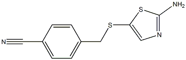 4-{[(2-amino-1,3-thiazol-5-yl)thio]methyl}benzonitrile