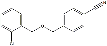 4-{[(2-chlorobenzyl)oxy]methyl}benzonitrile Struktur