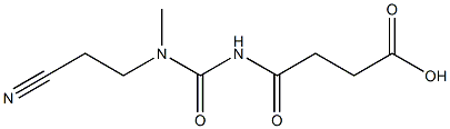 4-{[(2-cyanoethyl)(methyl)carbamoyl]amino}-4-oxobutanoic acid 结构式