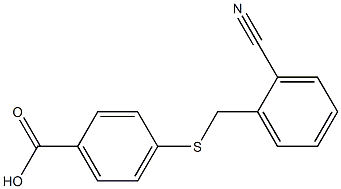 4-{[(2-cyanophenyl)methyl]sulfanyl}benzoic acid|