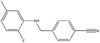 4-{[(2-fluoro-5-methylphenyl)amino]methyl}benzonitrile