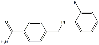 4-{[(2-fluorophenyl)amino]methyl}benzamide