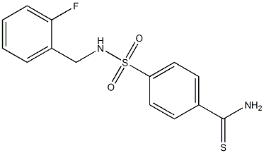 4-{[(2-fluorophenyl)methyl]sulfamoyl}benzene-1-carbothioamide|