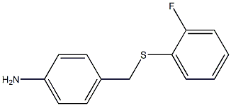 4-{[(2-fluorophenyl)sulfanyl]methyl}aniline Structure