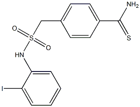 4-{[(2-iodophenyl)sulfamoyl]methyl}benzene-1-carbothioamide Struktur