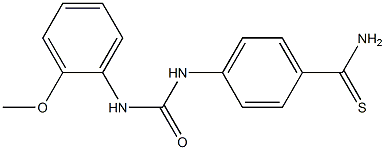 4-{[(2-methoxyphenyl)carbamoyl]amino}benzene-1-carbothioamide Structure