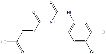 4-{[(3,4-dichlorophenyl)carbamoyl]amino}-4-oxobut-2-enoic acid 结构式