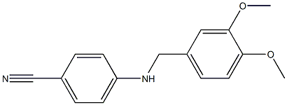 4-{[(3,4-dimethoxyphenyl)methyl]amino}benzonitrile|