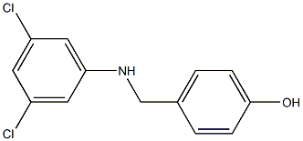 4-{[(3,5-dichlorophenyl)amino]methyl}phenol,,结构式