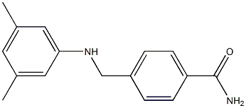 4-{[(3,5-dimethylphenyl)amino]methyl}benzamide 结构式