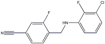  4-{[(3-chloro-2-fluorophenyl)amino]methyl}-3-fluorobenzonitrile