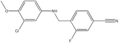  4-{[(3-chloro-4-methoxyphenyl)amino]methyl}-3-fluorobenzonitrile