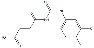 4-{[(3-chloro-4-methylphenyl)carbamoyl]amino}-4-oxobutanoic acid|