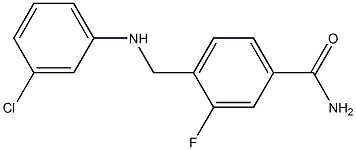 4-{[(3-chlorophenyl)amino]methyl}-3-fluorobenzamide