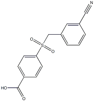 4-{[(3-cyanophenyl)methane]sulfonyl}benzoic acid