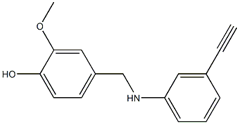 4-{[(3-ethynylphenyl)amino]methyl}-2-methoxyphenol Structure