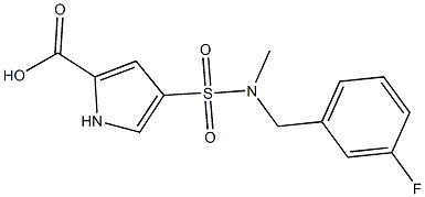 4-{[(3-fluorophenyl)methyl](methyl)sulfamoyl}-1H-pyrrole-2-carboxylic acid|