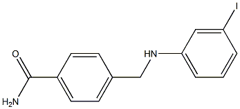 4-{[(3-iodophenyl)amino]methyl}benzamide Structure