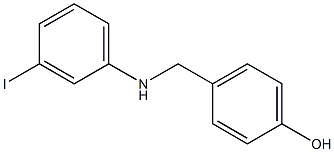 4-{[(3-iodophenyl)amino]methyl}phenol 结构式